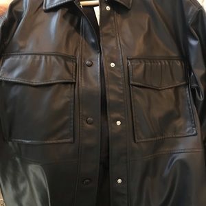 Zara Leather Shacket